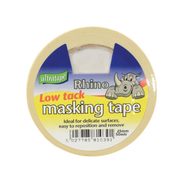 Low Tack Masking Tape - 25mm x 50m